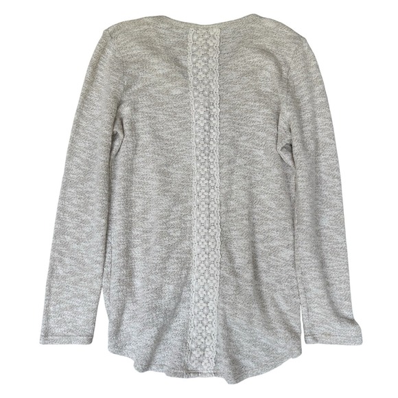 Wrangler Sweater Women's Size L Cream Lace Coastal Cowgirl Lagenlook Cottagecore - Picture 9 of 9